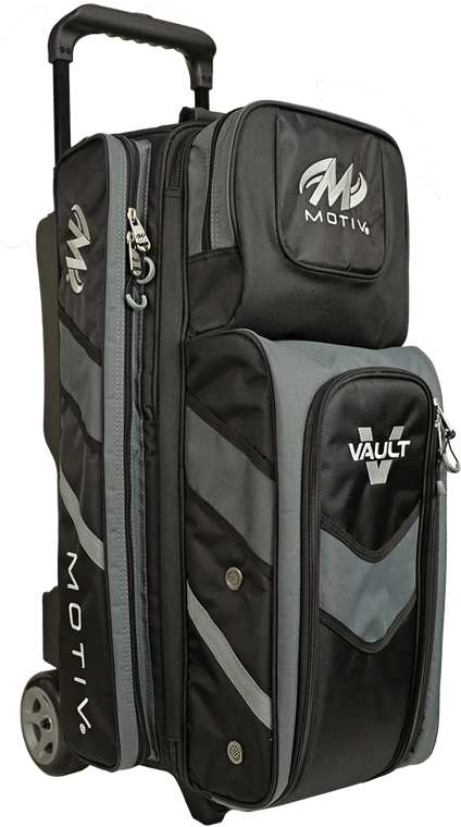 Motiv Vault 3 Ball Roller Bowling Bag Covert Black