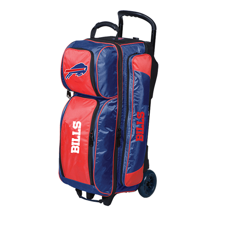 KR Strikeforce NFL Buffalo Bills Triple Ball Roller Bowling Bag