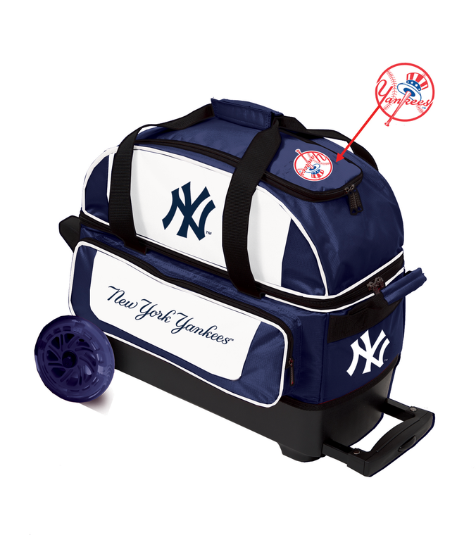 KR Strikeforce MLB New York Yankees 2 Ball Roller Bowling Bag