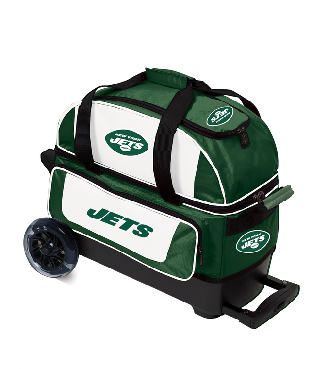 KR Strikeforce NFL New York Jets Double Roller Bowling Bag
