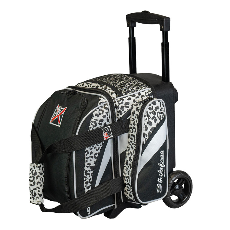 KR Strikeforce Cruiser White Leopard 1 Ball Roller Bowling Bag