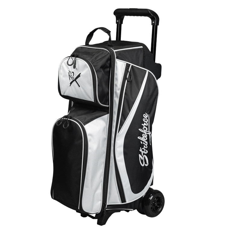 KR Strikeforce Drive Dually Triple Roller Bowling Bag Black/White