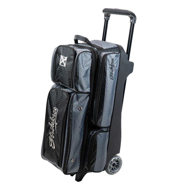 KR Strikeforce Konvoy Triple Roller Bowling Bag Black/Smoke