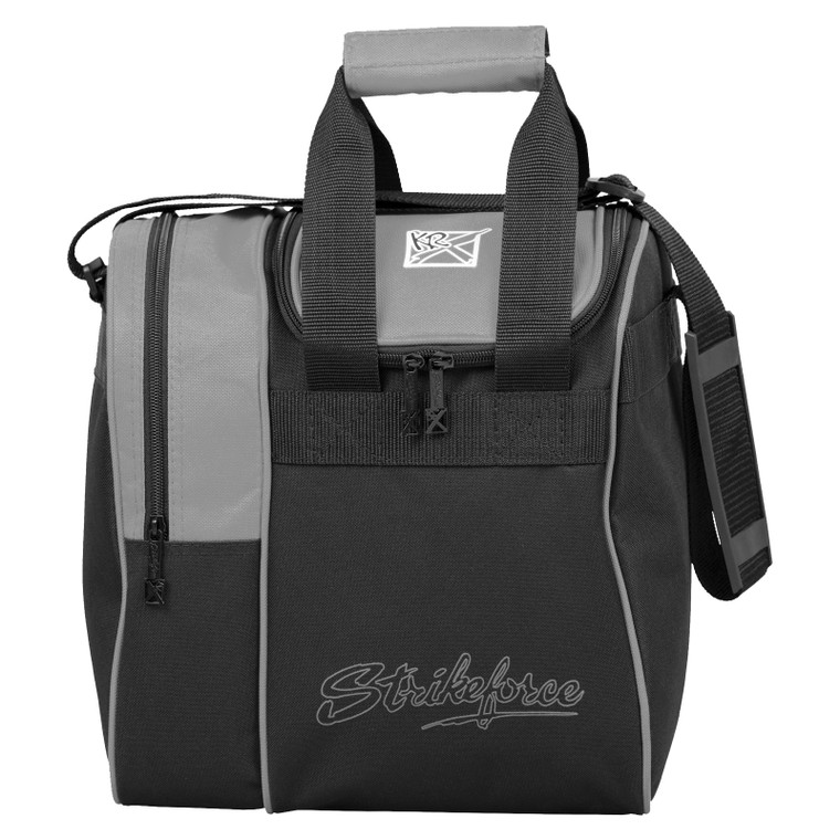 KR Strikeforce Rook 1 Ball Single Tote Bowling Bag Charcoal