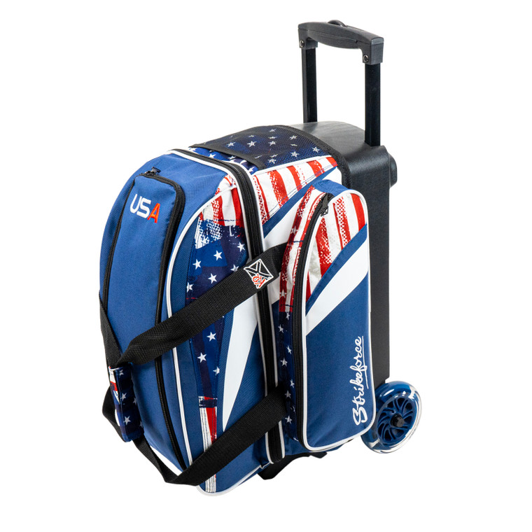 KR Strikeforce Cruiser Smooth USA Flag 2 Ball Roller Bowling Bag