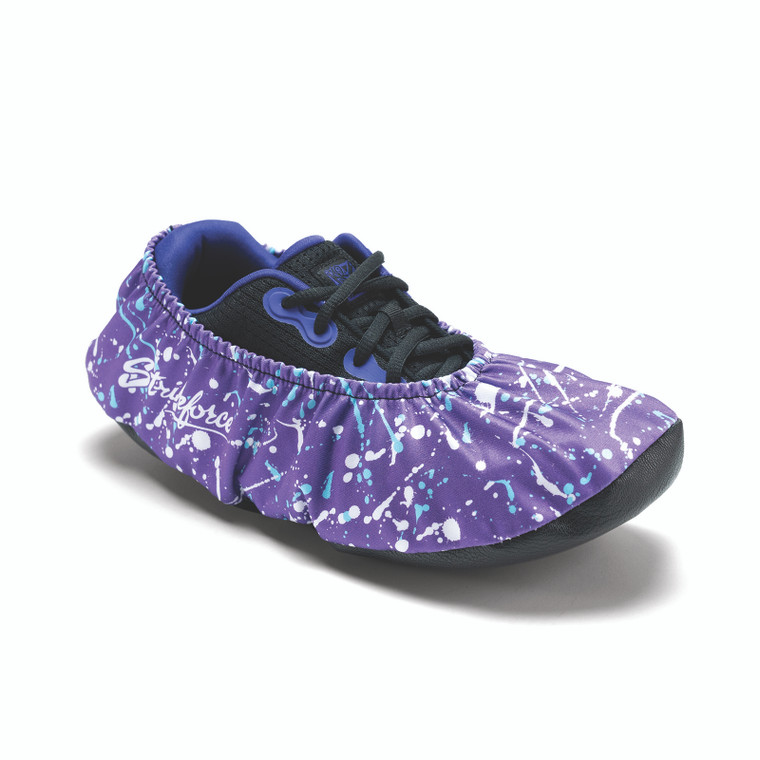 KR Strikeforce Flexx Purple/White/Blue Splash Bowling Shoe Covers