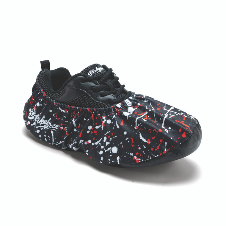 KR Strikeforce Flexx Black/Red/White Splash Bowling Shoe Covers