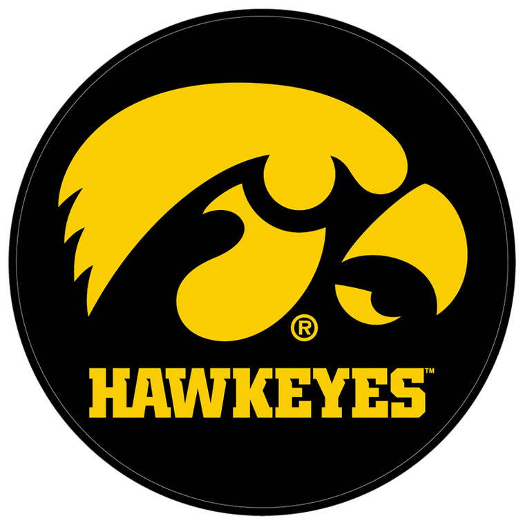 KR Strikeforce NCAA Iowa Hawkeyes Round Rubber Bowling Shammy