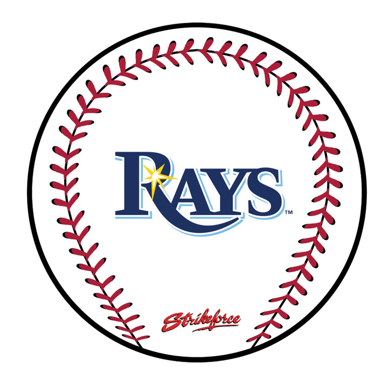 KR Strikeforce MLB Tampa Bay Rays Round Rubber Bowling Shammy