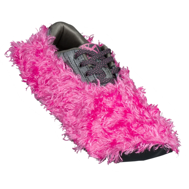 KR Strikeforce Fuzzy Bowling Shoe Covers Pink