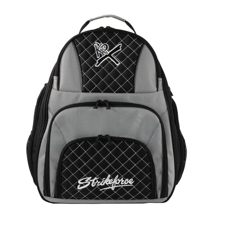 KR Strikeforce Royal Flush Deuce 2 Ball Tote Backpack Bowling Bag Silver