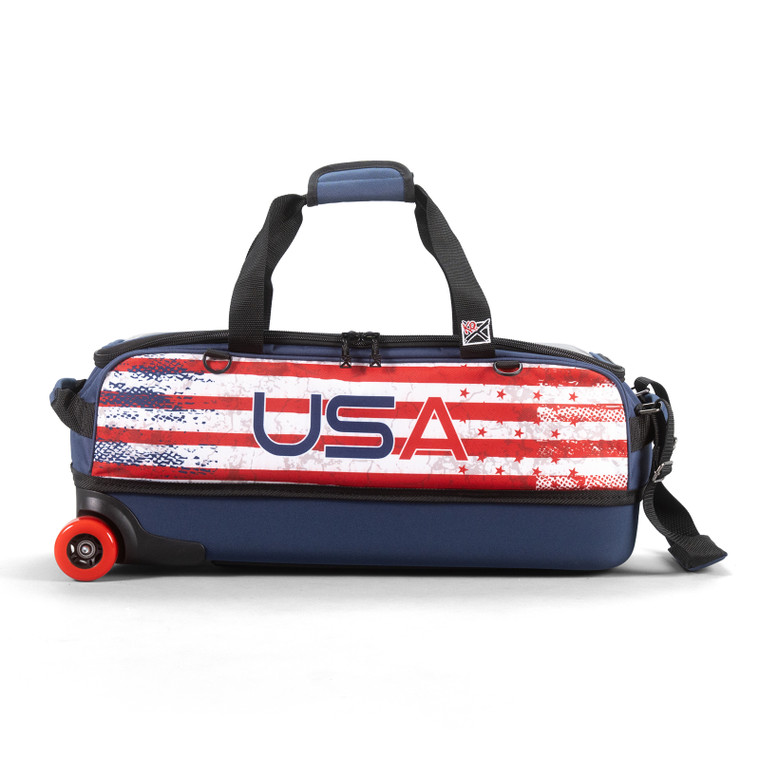 KR Strikeforce Fast Dye Sub 3 Ball Tote Bowling Bag USA Flag