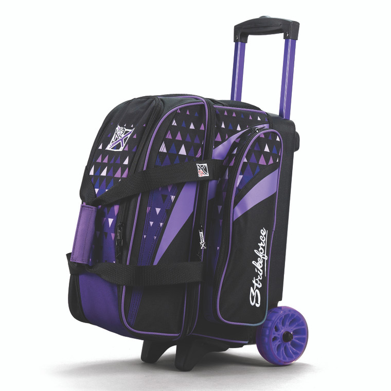 KR Strikeforce Cruiser Arrow Double Roller Bowling Bag Purple