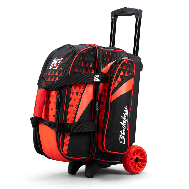 KR Strikeforce Cruiser Arrow Double Roller Bowling Bag Red