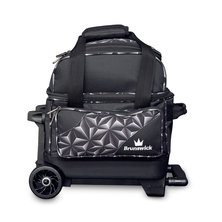 Brunswick Zone Single Ball Roller Bowling Bag Black Prism