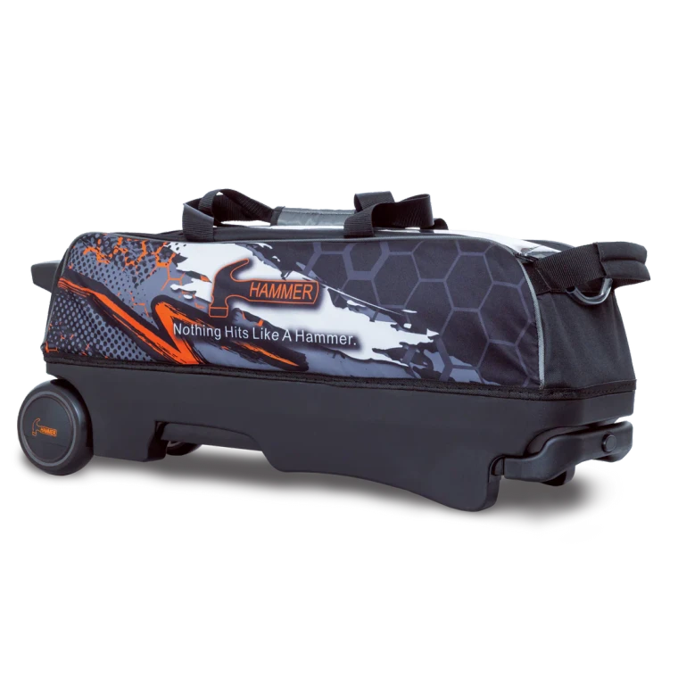 Hammer Hybrid Triple Roller Bowling Bag Black/Orange