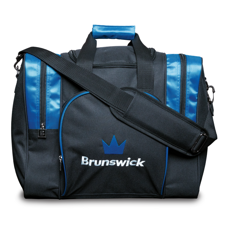 Brunswick Attack Single Ball Tote Bowling Bag Blue