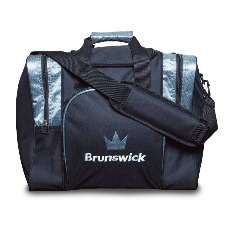 Brunswick Attack Single Ball Tote Bowling Bag Grey