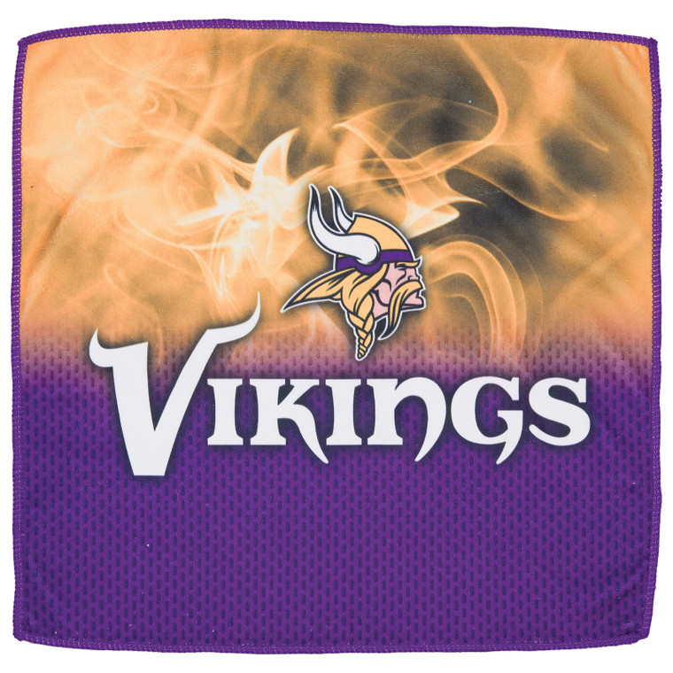 KR Strikeforce NFL Minnesota Vikings On Fire Bowling Towel