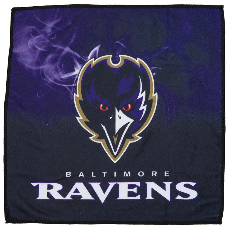 KR Strikeforce NFL Baltimore Ravens On Fire Bowling Towel