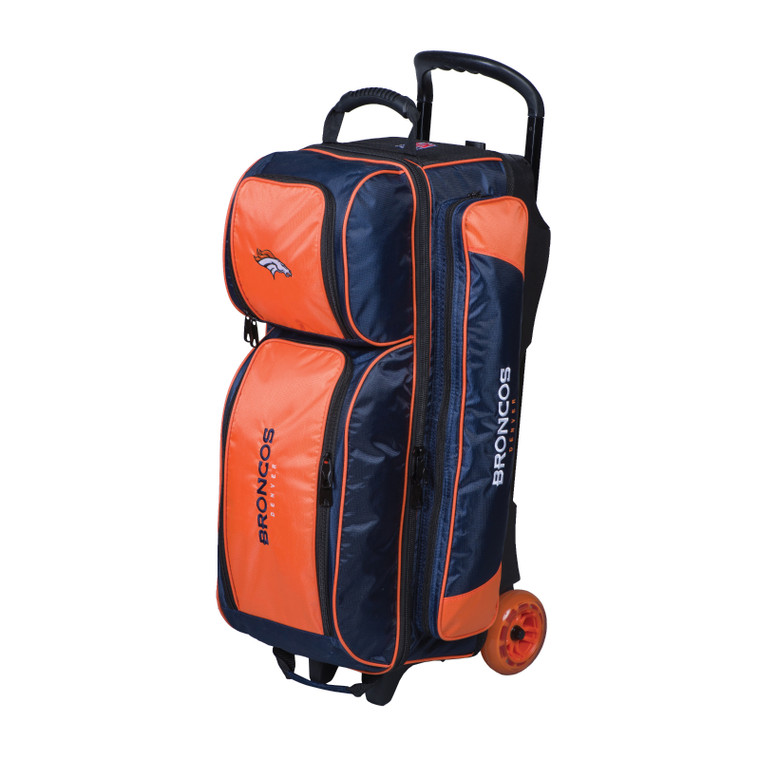 KR Strikeforce NFL Denver Broncos Triple Ball Roller Bowling Bag