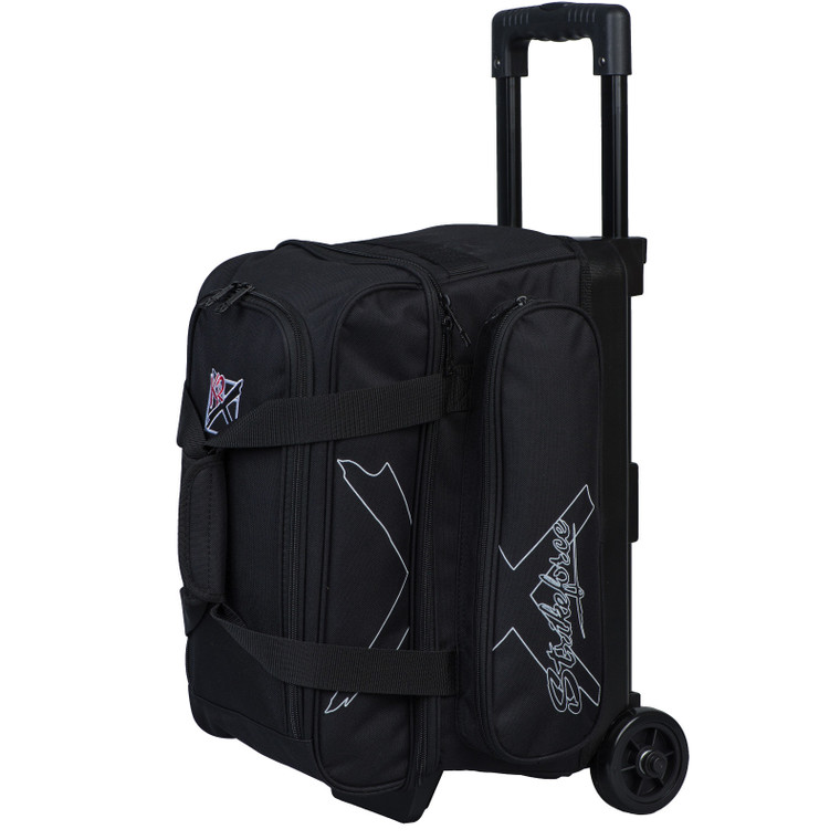 KR Strikeforce Hybrid X Black Double Roller Bowling Bag