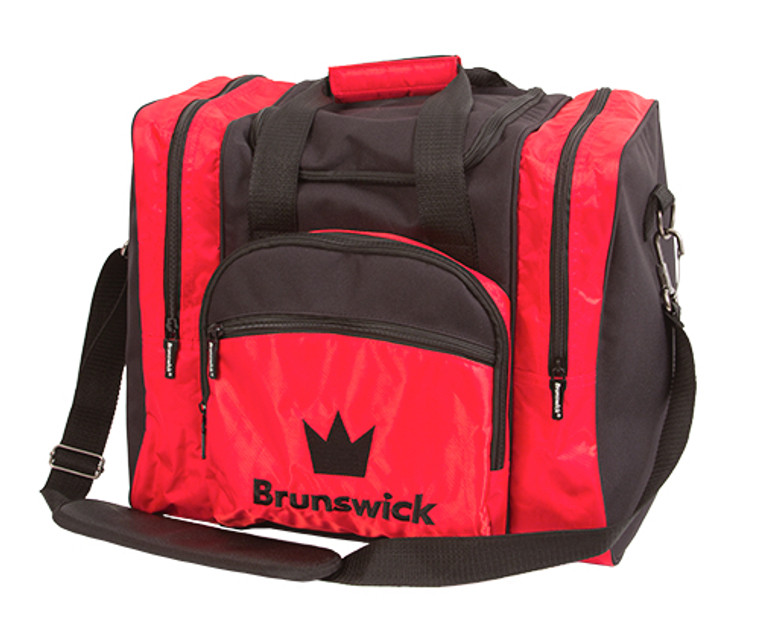 Brunswick Edge Black/Red Single Tote Bowling Bag