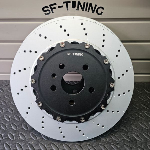 2-PIECE 350mm Front Brake discs for 18Z on VW Caddy, Golf 5 on, Audi A3 8P on