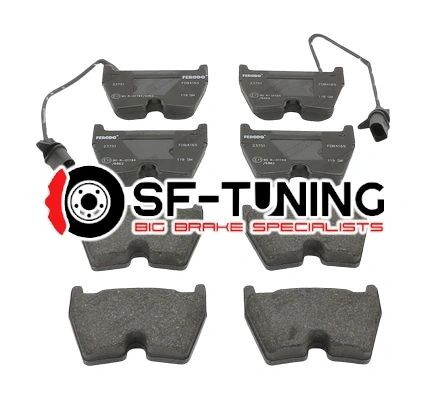 Audi TTRS RS3 RS4 RS5 R8 Lamborghini VW Phaeton 8 Pot Front brake pads (8 total)