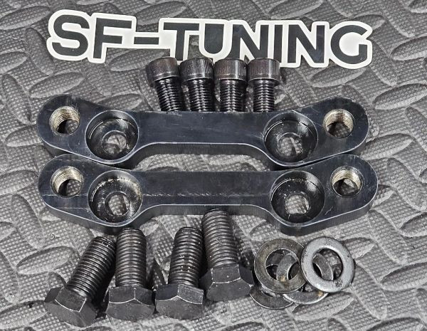 MK4 Golf, Audi A3, TT, Skoda Octavia, Seat Leon Brake Adapters for 4pot or 6Pot 18Z 17Z Porsche Calipers on R32 334mm discs