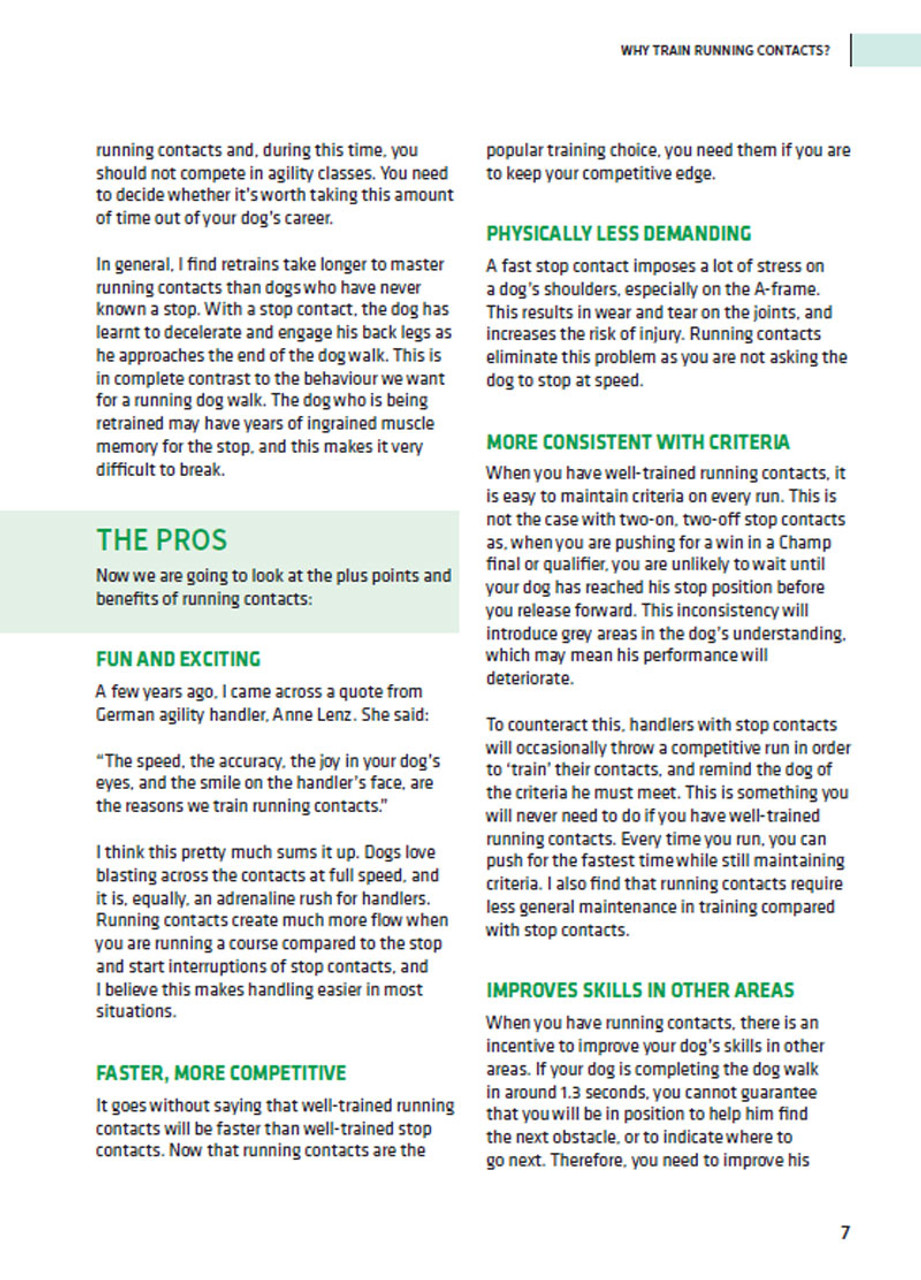 Running Contacts Workbook