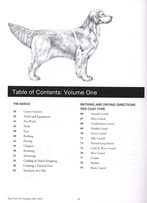 notes from the grooming table