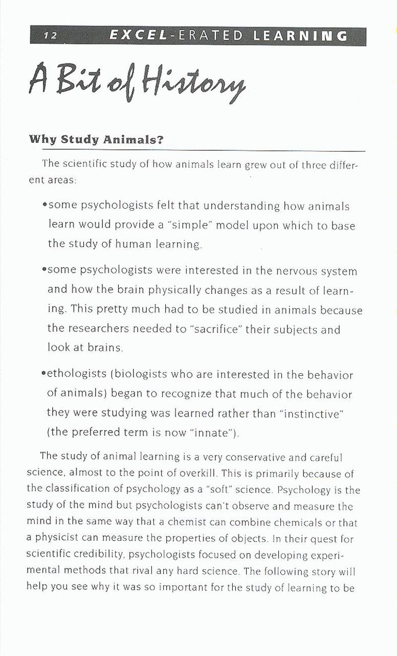 Ebook: Excel-Erated Learning - Explaining How Dogs Learn and How