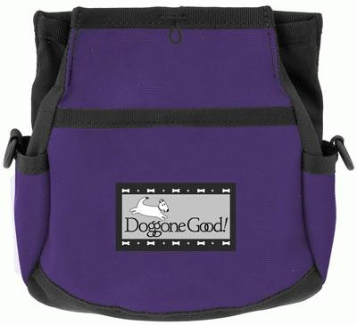 Pet Supplies : Kibble Bubble Dog Treat Pouch, Purple Bone 