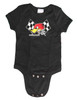 Mr Horsepower Black Checkered Flag Baby Romper