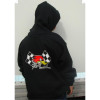 Youth Sweatshirt - Checkered Flag Design - Black