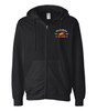 90th Anniversary Zipper Front Black Hoodie