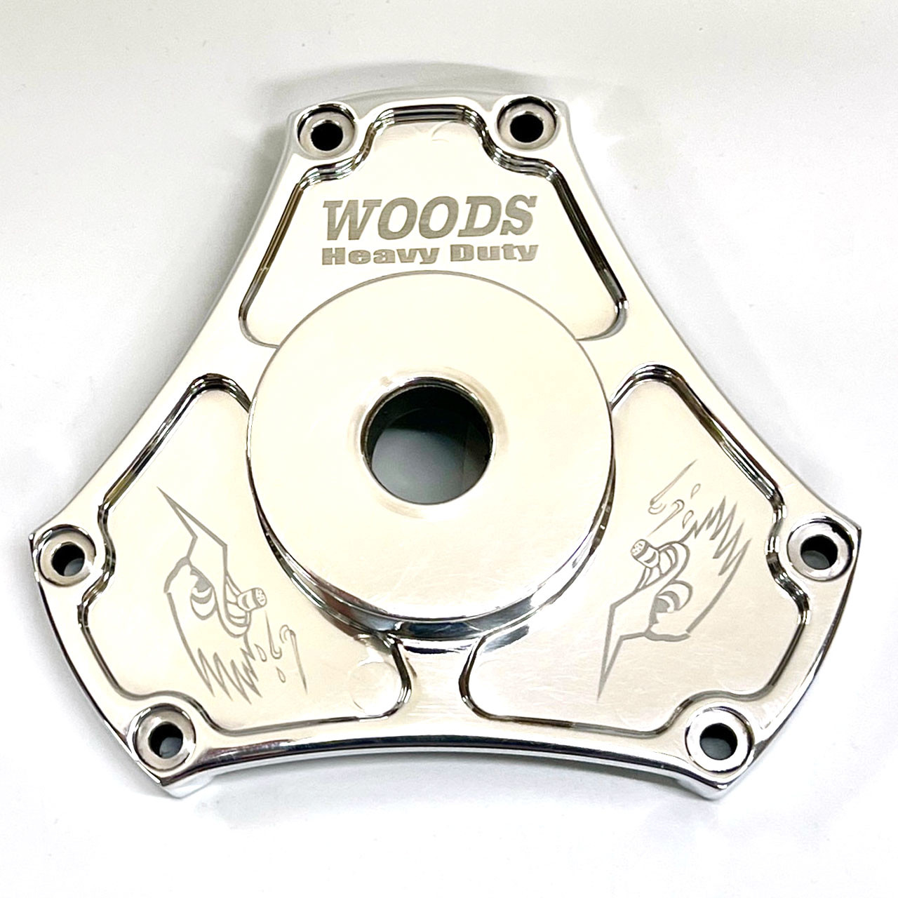 Polished Primary Clutch Cover - Shockwave OD - Nic Woods Jr