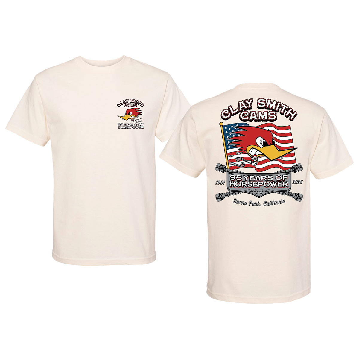 Cream 95th Anniversary Shirt - 95 Years of Horsepower - Official