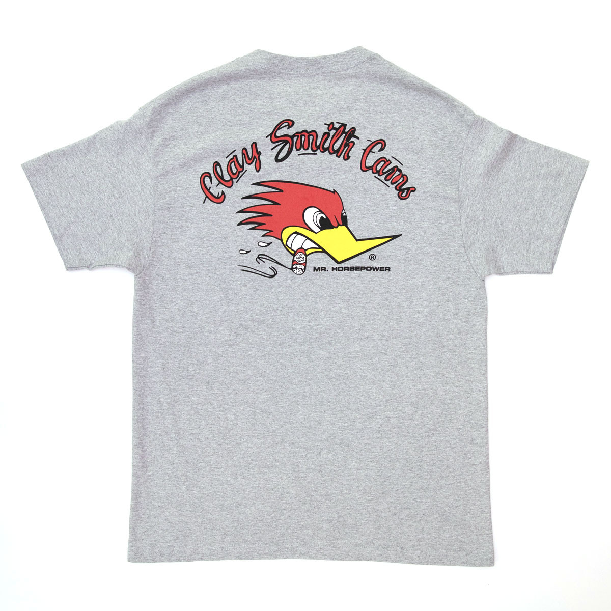 Athletic Gray Mr. Horsepower T-Shirt - Clay Smith Cams Apparel