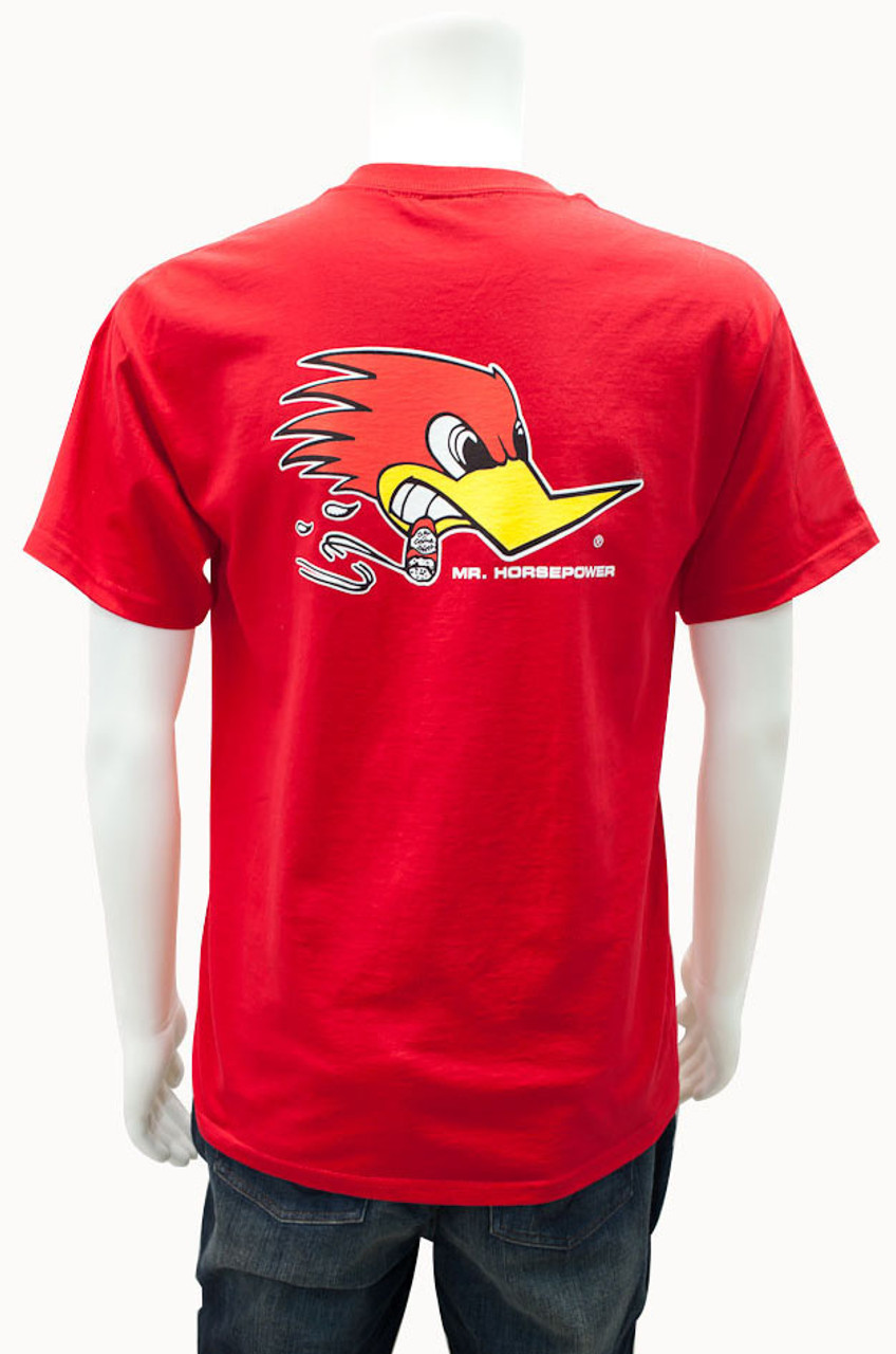 Mr. Horsepower Red Traditional Design T-Shirt
