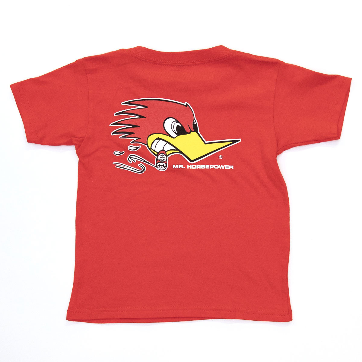 Motorsports Famous Woodpecker - Mr. Horsepower Red Youth T-Shirt