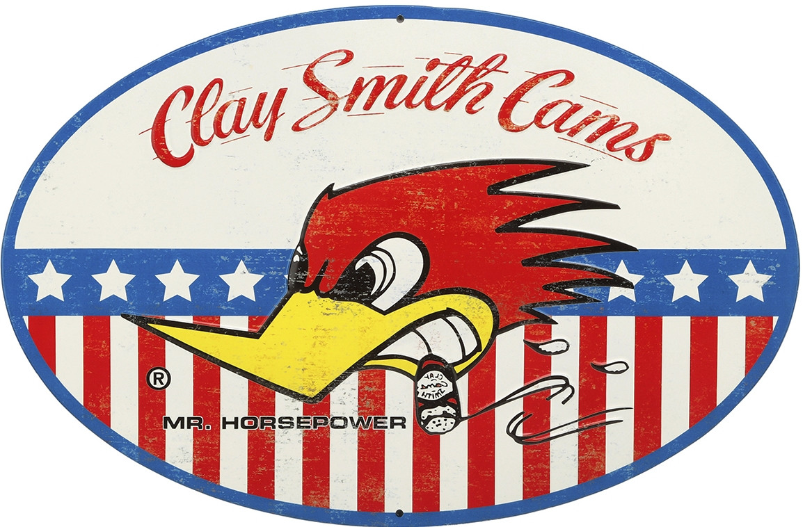 Patriotic Mr. Horsepower Sign with Stars and Stripes - Clay Smith