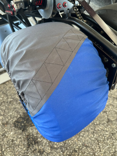 Jr Dragster Tire Cover Blue/Gray