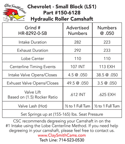 150-6128 Cam Card