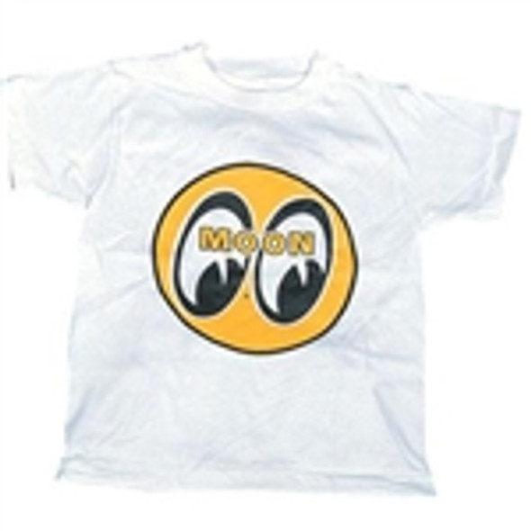 White Moon Equipped Mooneyes Logo Shirt - Clay Smith Cams