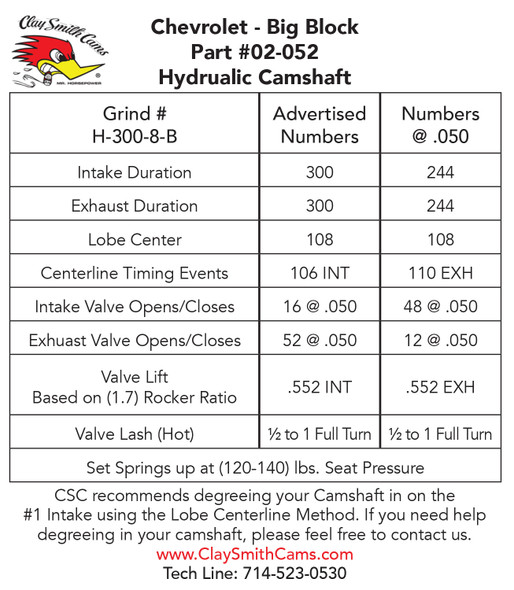 Cam Shaft #02-052
