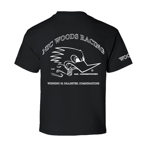 Youth Nic Woods B/W Logo Tee