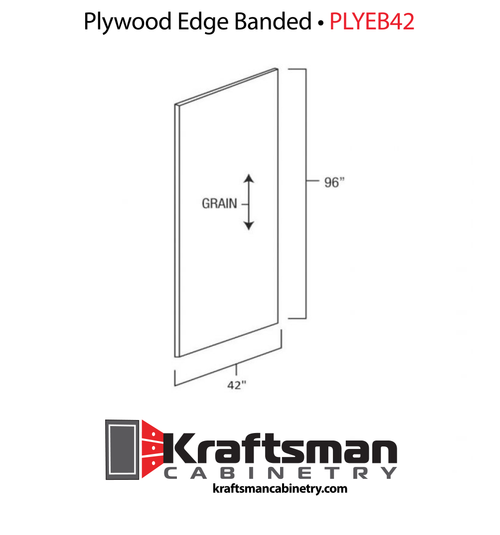 Plywood Edge Banded Winchester Grey Kraftsman Cabinetry
