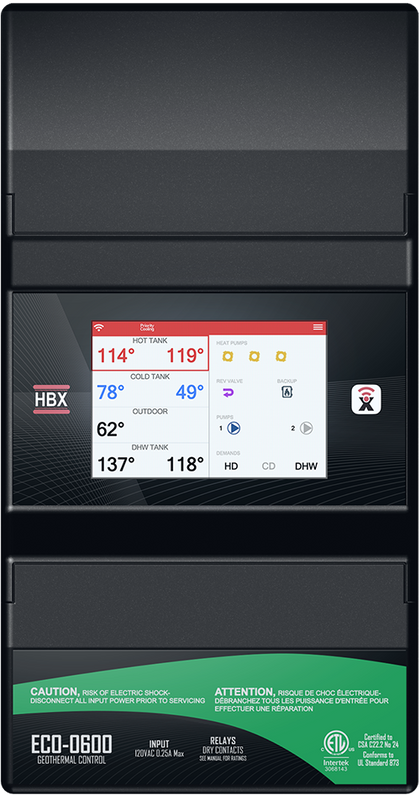 WI-FI GEOTHERMAL CONTROL ECO-0600 by HBX